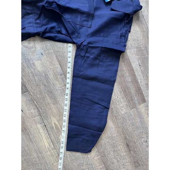 Saftech Utility FR Jumpsuit Long Sleeve Mens xL Navy Blue Full Suit M7 - Picture 10 of 10